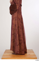  Photos Woman in Historical Dress 35 15th century brown dress historical clothing skirt 0003.jpg